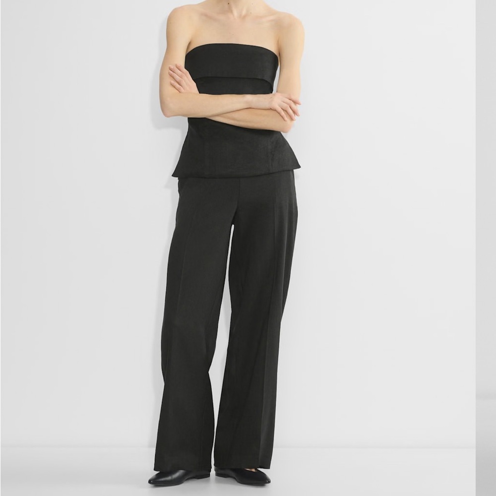 Aritzia Parity Linen Pants in Black